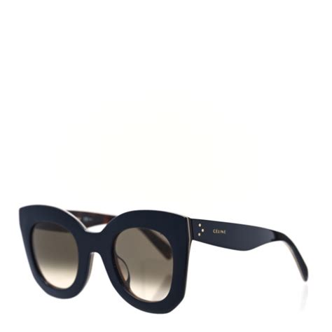 celine sunglasses cl41098 f s|CELINE Sunglasses CL 41098/F/S Blue Havana .